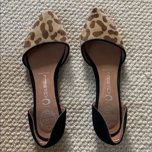 Jeffrey Campbell Leopard Cutout Flats